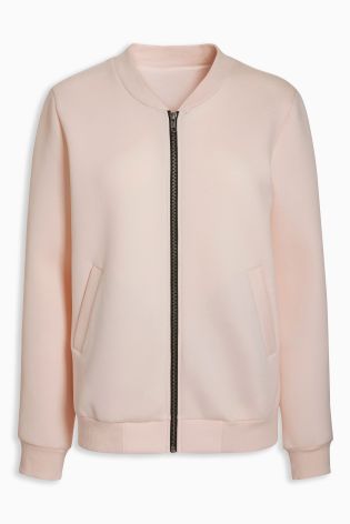 Pink Technical Bomber Jacket